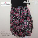 \Lineお友達いつでも300円OFFクーポン/【Trienawear トゥリーナウェア】TR200-734 Julietta Black フローラルシフォンラ...