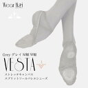 \Lineお友達いつでも300円OFFクーポン/ バレエシューズ 【Wear Moi ウェアモア】 グレイ VESTA ヴェスタ 標準幅 広幅 スプリットストレ...