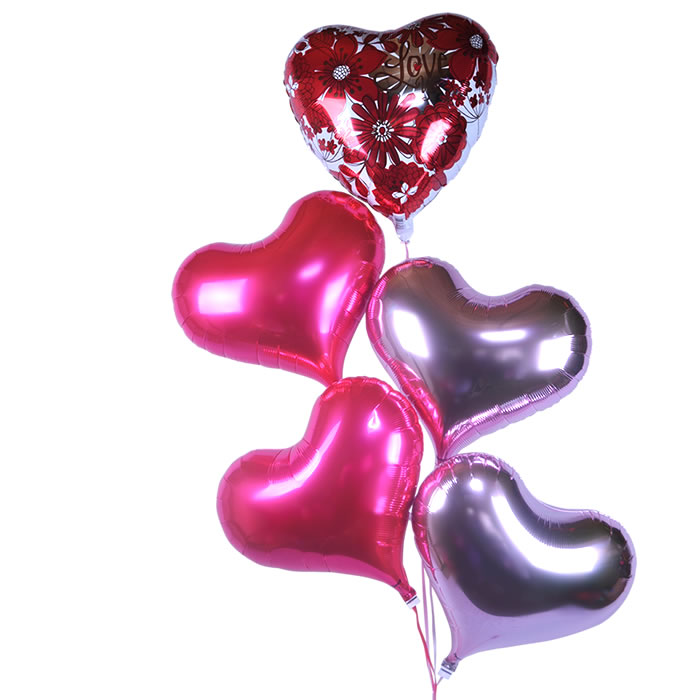 バルーン ピンク ハート ヘリウムガス入り バルーン電報 風船 セット バルーン バルーンギフト バルーンセット かわいい 浮く 飛び出す バルーンギフト 結婚...