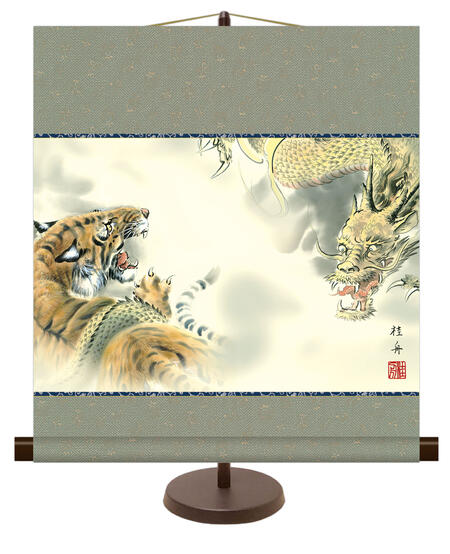 楽天市場】掛け軸 龍 虎(テーマ(絵画)動物)(ホビー)の通販 楽天市場】掛け軸 龍 虎(テーマ(絵画)動物)(ホビー)の通販