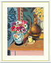 有名 画家 マティス 花とコーヒーカップ アンリ・マティス j1-099 F8:61cm×49.5cm F6:52cm×42cm F4:42cm×34cm送料無...