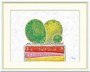 絵画 額入りアート 春田あかり 「サボテンの寄せ植え」 j3-s009 F8:61cm×49.5cm F6:52cm×42cm F4:42cm×34cm 送料無料 おうちアート 華やかアート 彩り 有名絵画 モダンアート 花 フラワーアート 癒し