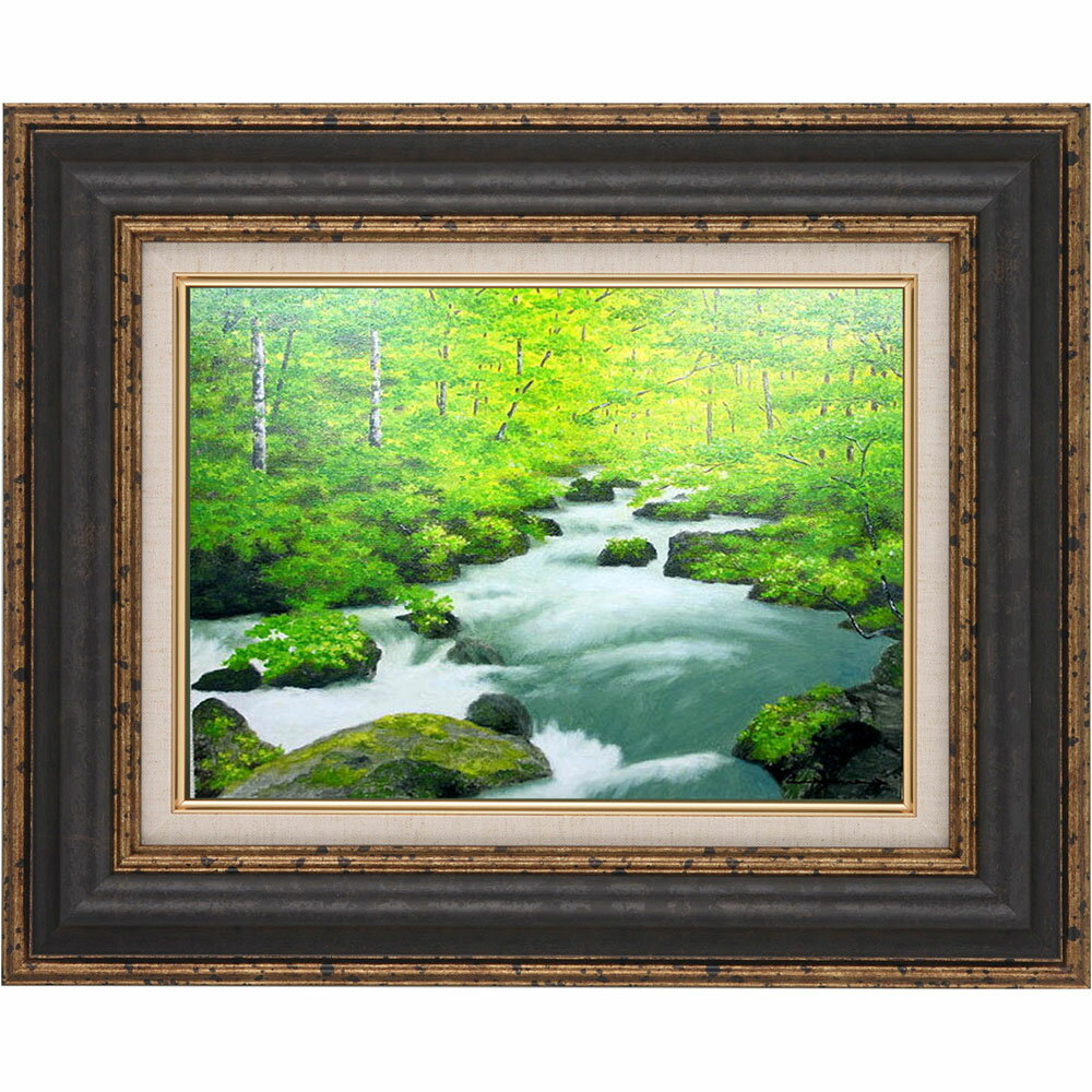 新作 絵画 油彩 朝隈敏彦 京都 高桐院 油絵F6キャンパスのみ 送料 ...