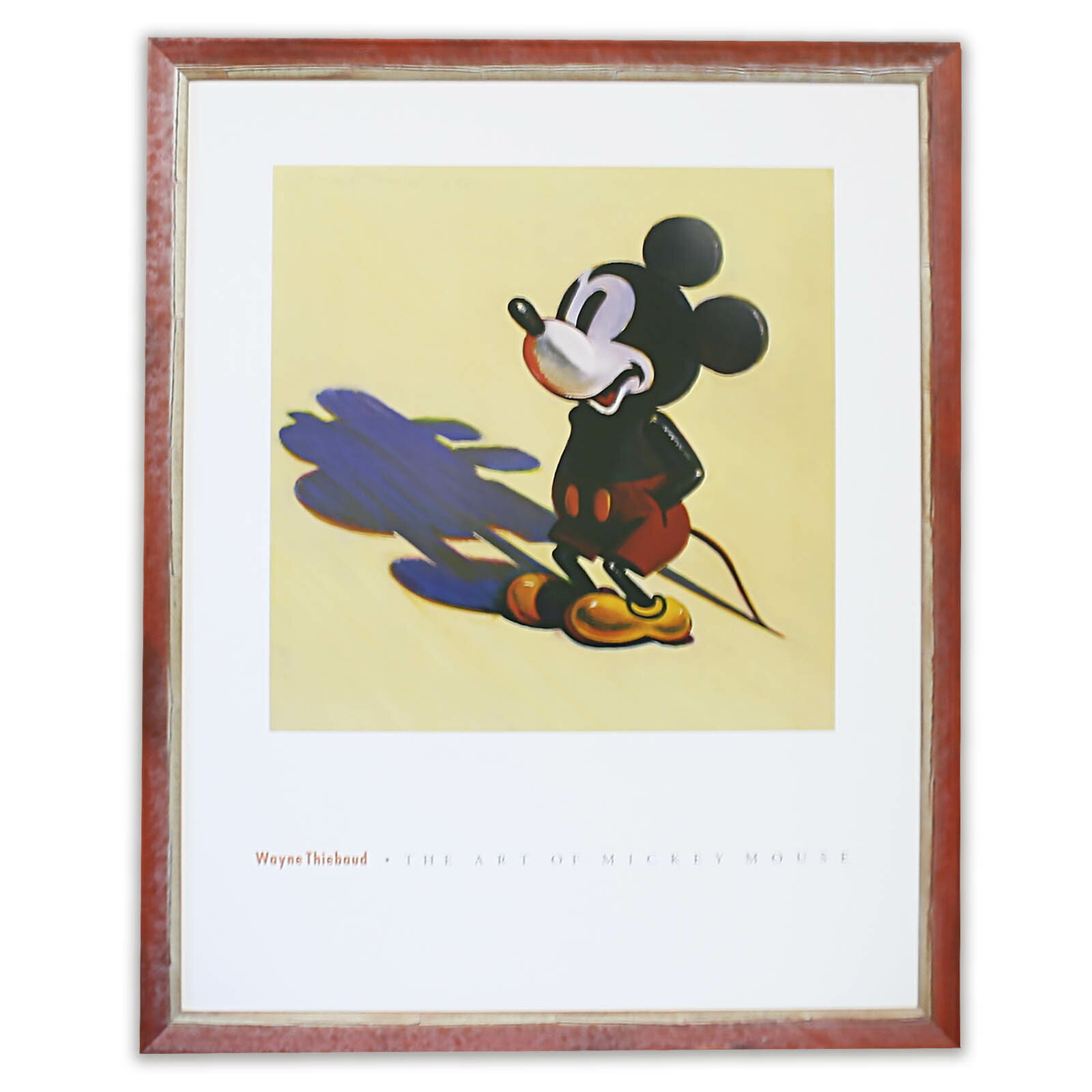 額入りポスター ディズニー ＜CP DS13 ディズニー ウェイン・ティーボー THE ART OF MICKEY MOUSE ＞ 幅670mm×高さ825mm インテリア 額入り おしゃれ