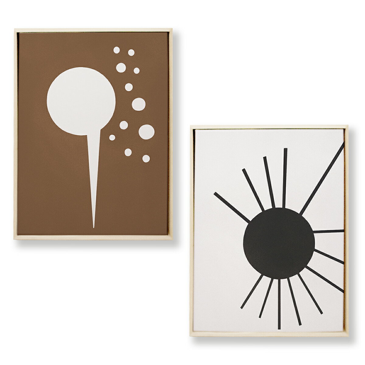 抽象画 おしゃれ アート ファブリックアート ABF3-2set 額入り キャンバス アート パネル abstract 抽象画 北欧 絵画 インテリア 30cm×40cm 2枚組 日本製