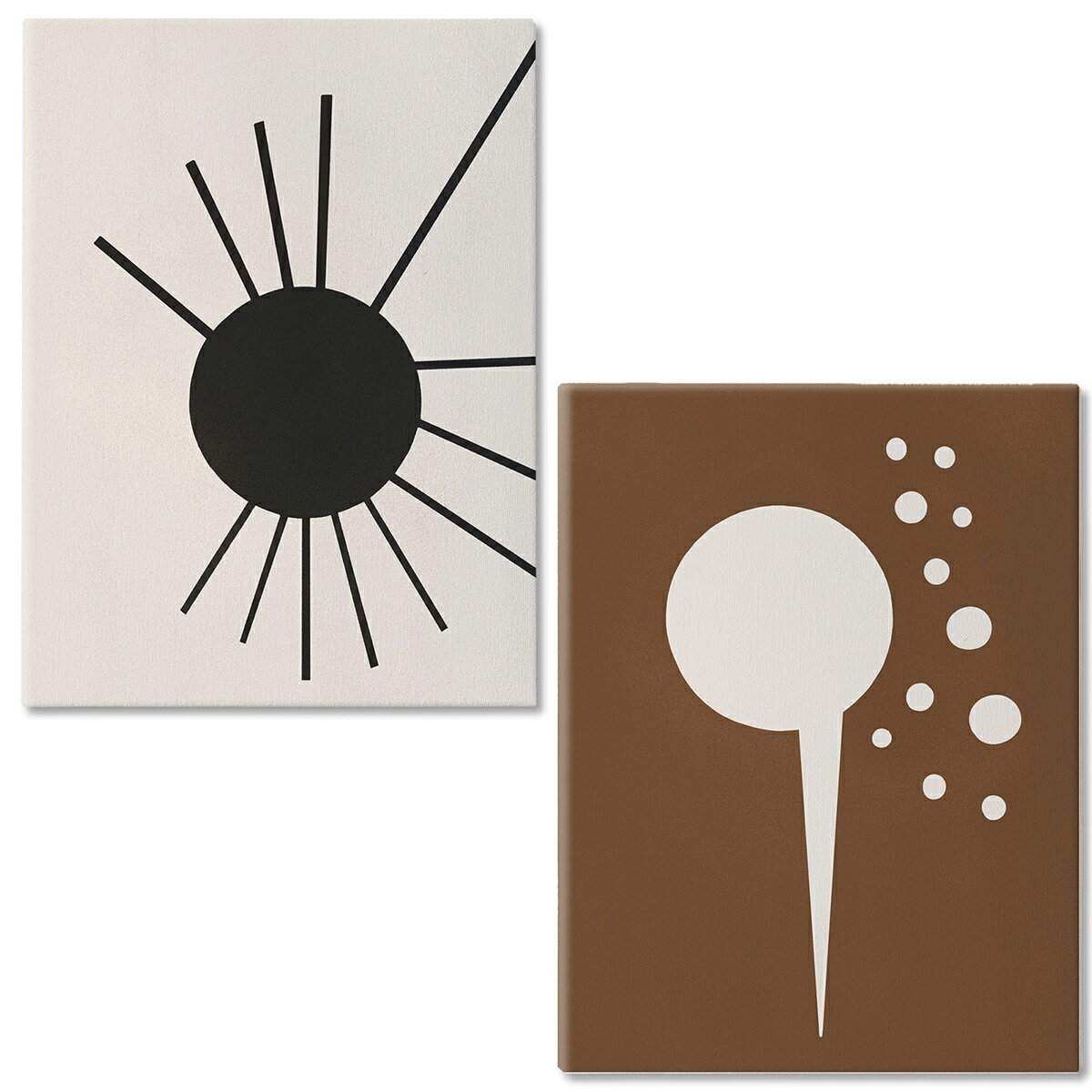 乐天商城 - TW13_2set　キャンバス アート パネル abstract 北欧 絵画 インテリア 30cm×40cm 2枚組 日本製（太陽）