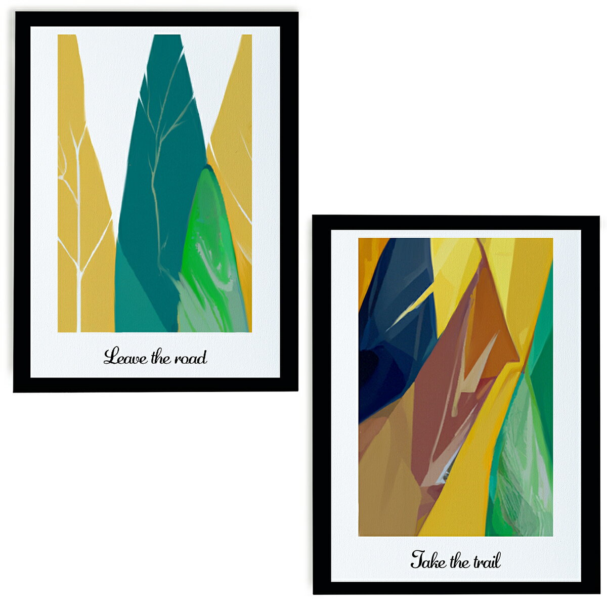 乐天商城 - TW5_2set　キャンバス アート パネル abstract 北欧 絵画 インテリア 30cm×40cm 2枚組 日本製（フォレスト）