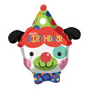 HBDクラウンドッグ ヘリウムなし風船 バルーン 誕生日 パーティー 結婚式 プレゼント 開店祝い 飾りかわいい おしゃれ ふうせん キャラクター バースデー ...