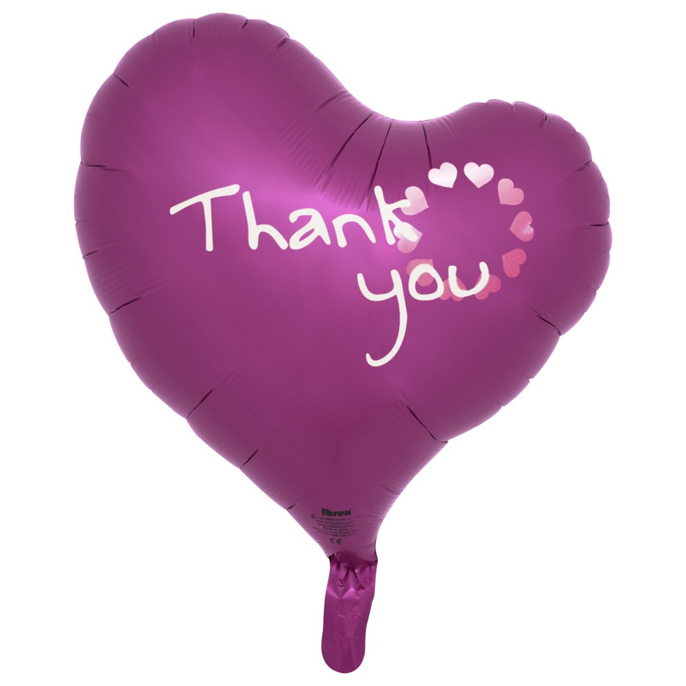 Ibrexバルーン 14インチサンキューマジャンタ スウィートハート W30cm×H35.5cm 0201213405