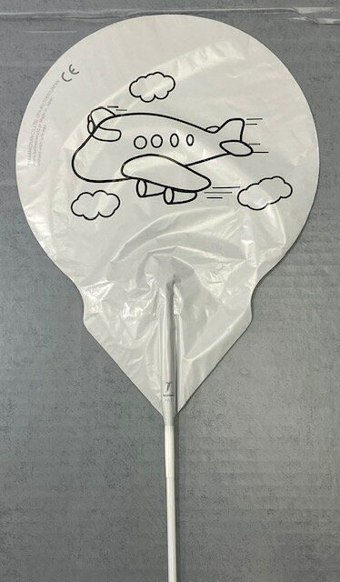 Rakuten - ぬりえバルーンひこうき（空気用）10枚セット風船 バルーン 誕生日 パーティー 結婚式 プレゼント 開店祝い 飾りかわいい おしゃれ ふうせん キャラクター バースデー プレゼント ヘリウムガス ギフト ウェディング 誕生日会 記念日 クリスマス