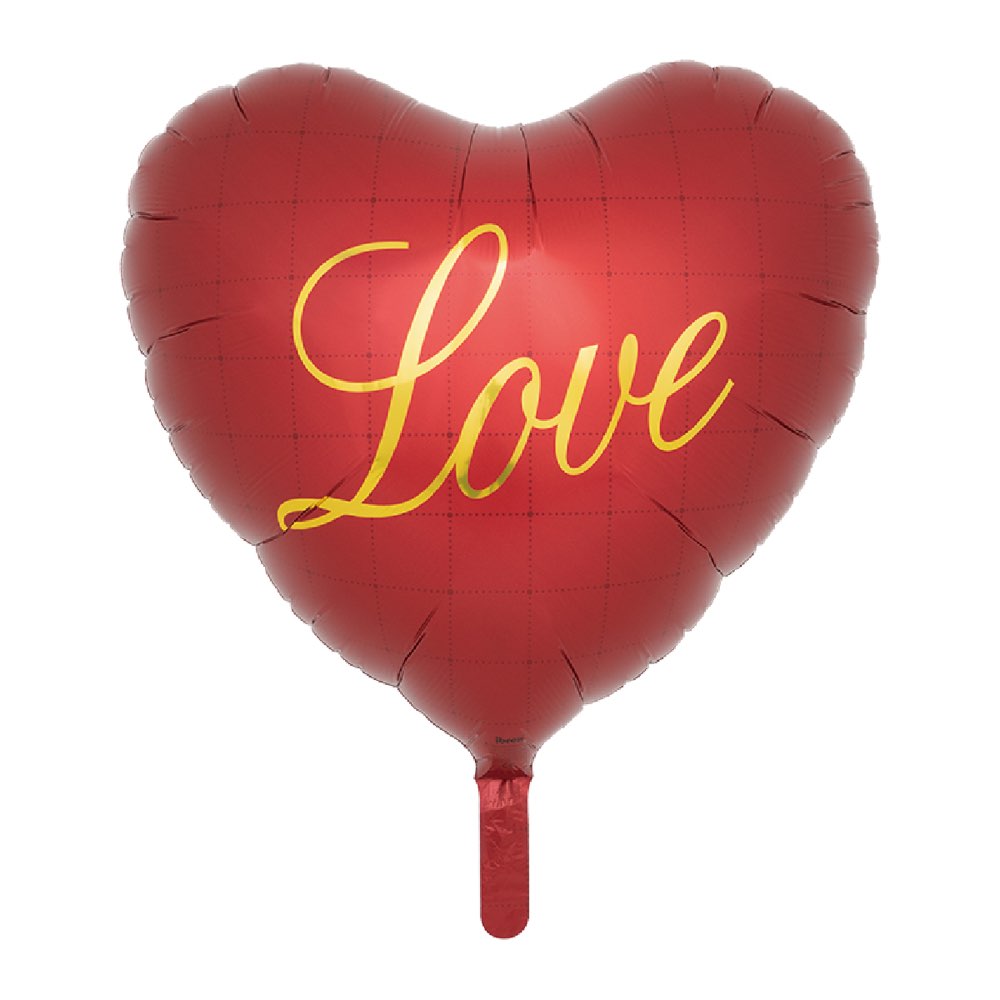 バレンタイン 母の日 父の日 Ibrexバルーン 25インチダークレッドラブパッケージ入 ハート W47cm×H46cm 0201533201 1セット(5袋...