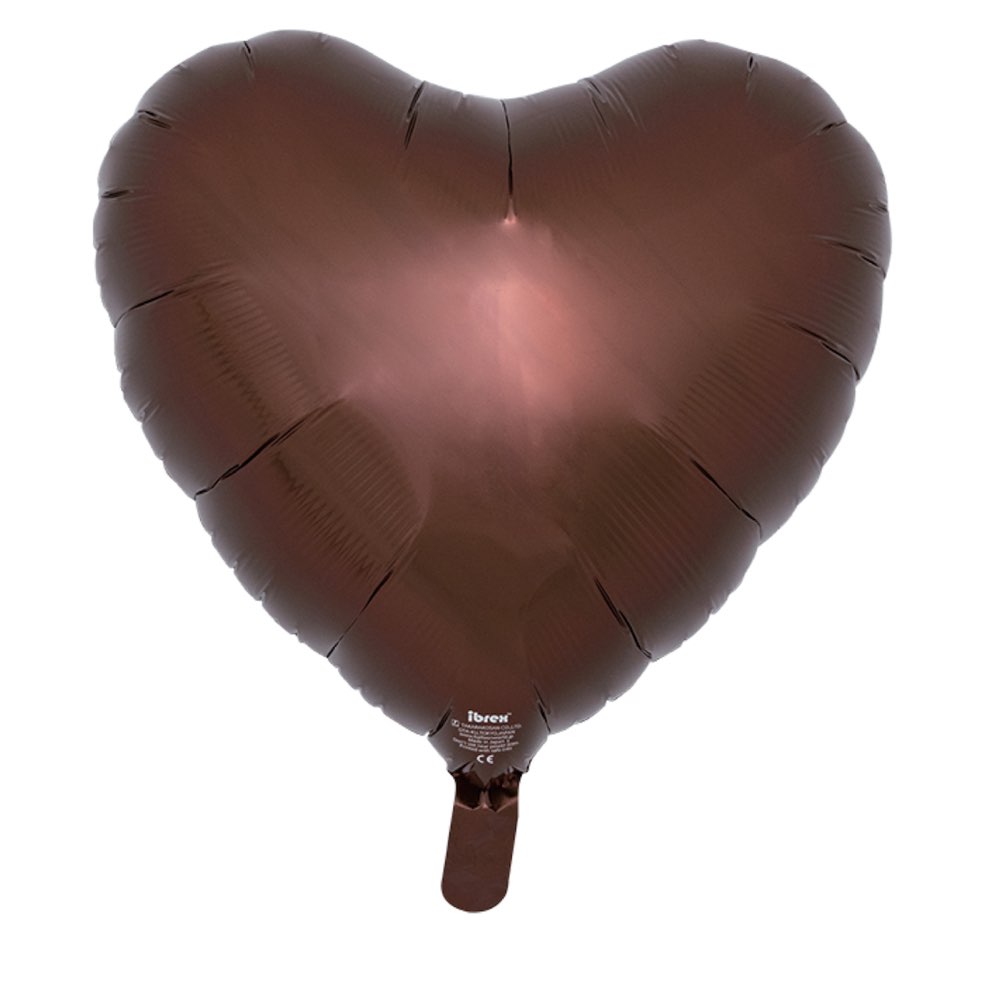 パーティー サプライズ ギフト 装飾 Ibrexバルーン 14インチメタリックブラウンパッケージ入 ハート W29cm×H27.5cm 0201511213 　1セッ..