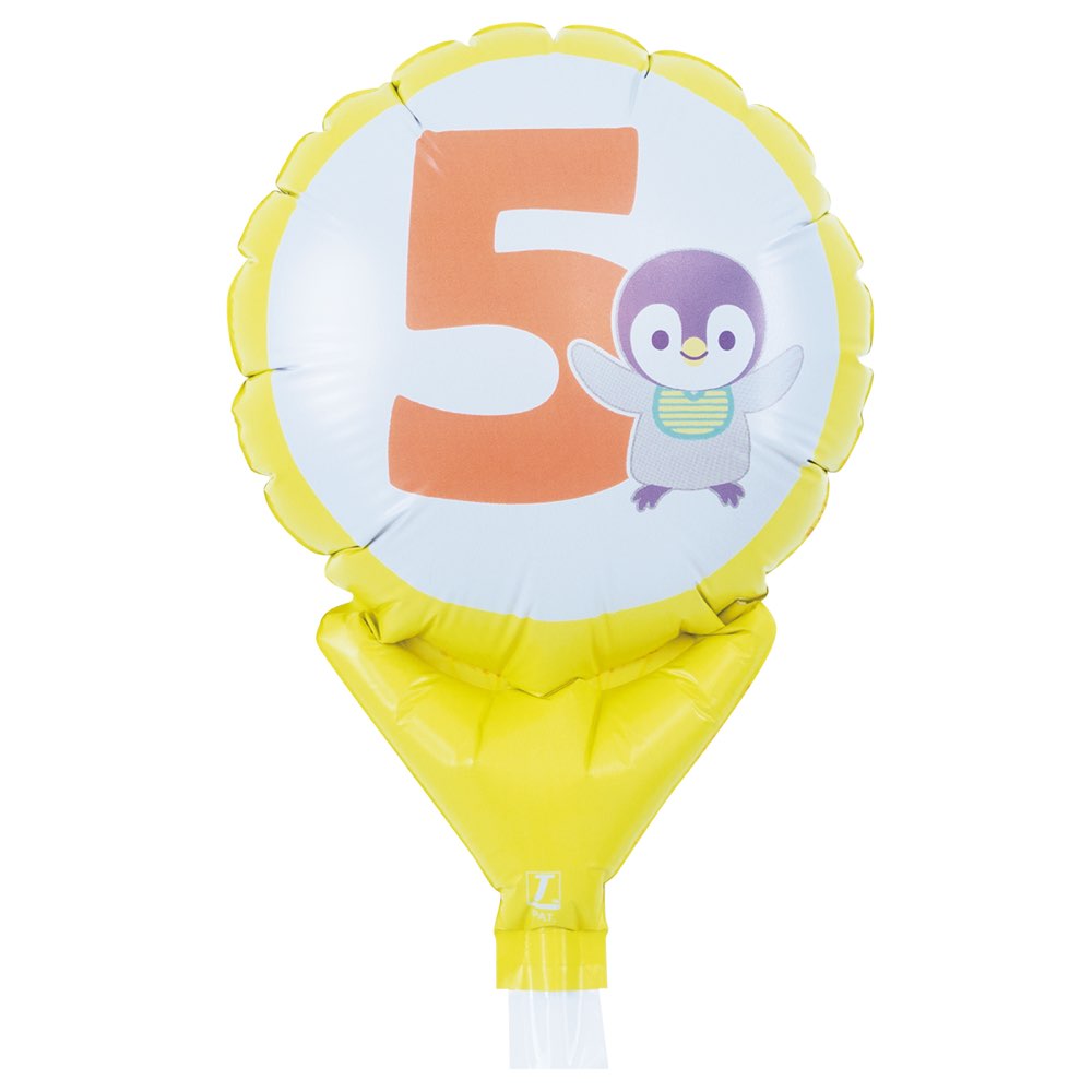 バースデー 誕生日 ギフト 飾り付け アップライト アニマルフレンズNO.5 丸 膨らまし後約W10cm×H14cm 逆止弁付 0201811525 1セット(10枚)