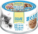 MiawMiaw ミャウミャウ とびきり しらす入り60g×24缶入り 国産 無添加 まぐろ 100%使用 アイシア ねこ キャットフード ペット ペット用品 ...