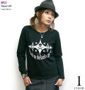 Back to the Rock'n Roll (スカル69) ロングスリーブTシャツ - sp044lt -F- 長袖 ロンTee ドクロ柄 ガイコツプリント ロックンロール ロックTシャツ カットソー かっこいい メンズ レディース 男女兼用ブランド 大きいサイズ コットン綿100% Tシャツ好き【RCP】