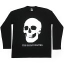 スカル ロングスリーブTシャツ - The Ghost Writer tgw013lt-bk -Z- 長袖 ロンT パンクロック SKULL 骸骨 ガイコツ ドクロ柄 バンド アメカジ カジュアル かっこいい メンズ レディース 男女兼用 ブラック 黒色系 大きいサイズ 綿100%【RCP】