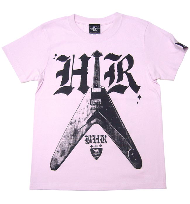 楽天Tシャツ屋さん　バンビBambi Hard Rock Tシャツ（ライトピンク） - sp007tee-lp -F- 半袖 桃色 ハードロックTシャツ ギター柄 バンド ライブ フェスTシャツ かっこいい アメカジ カジュアル ストリートブランド 大きいサイズ コットン綿100％ Tシャツ屋さんバンビ【RCP】