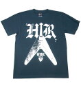 Bambi Hard Rock Tシャツ(スレイト) - sp007tee-sl -F- 半袖 ROCK ハードロックTシャツ ギター柄 バンド かっこいい おしゃれ メンズ レディース ユニセックスブランド オリジナル バックプリント 大きめサイズ 紺色系 コットン綿100% Tシャツ屋さんバンビ【RCP】