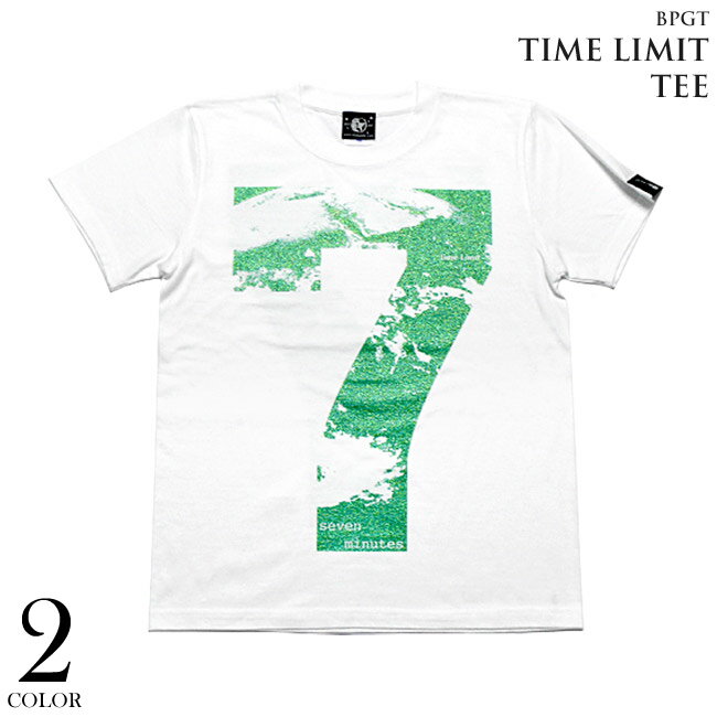 Time Limit [タイムリミット] Tシャツ (ホワイト) sp038tee-wh -F- 半袖 白色 セブン ナンバー7 メッセージ 地球 残り時間 フォトデザ..