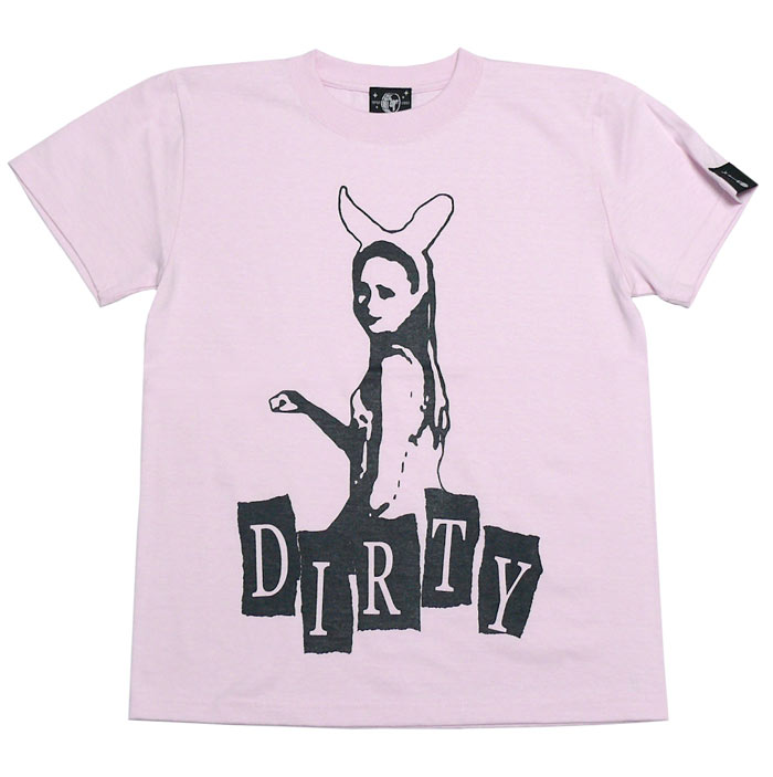 DIRTY ダーティー Tシャツ (ライトピンク) sp042tee-lp -Z- 半袖 桃色 パンクロックTシャツ バンドTシャツ ライブ フェス ファッション ストリート カジュアル かっこいい おしゃれ メンズ レディース 男女兼用コーデ コットン綿100% オリジナルブランド【RCP】 2