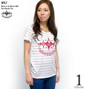 Back to the Rock 039 n Roll『スカル69』ガールズ ボーダーTシャツ -BPGT-sp044bgt-Z完- 半袖 トップス R R ロックンロール ドクロ レディース 女の子 ファッション ストリート カジュアル オリジナルブランド Tシャツ屋さんバンビ【RCP】