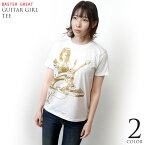 ギターガール Tシャツ (ホワイト) baster great bg003tee-wh -F- 白色 半袖 コラボ ギタリスト ロックンロール ガールズバンドTee イラスト アメカジ カジュアル メンズ レディース 大きいサイズ Tシャツ屋さんバンビ バスターグレード Tシャツ屋さんバンビ【RCP】