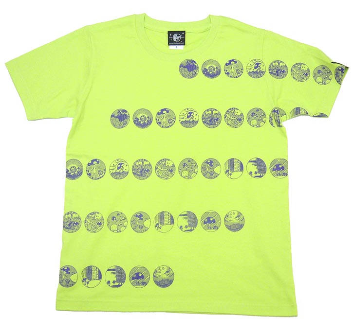 ドットライン（もじゃの森）Tシャツ -なかひらまい mn006tee-Z完- 半袖 トップス ...