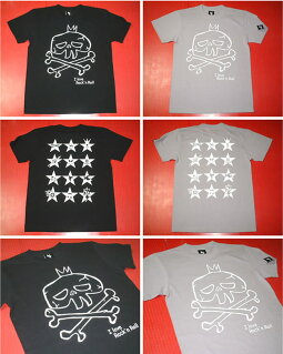 IloveRock'nRoll(スカルLOVE)Tシャツ(ブラック)【BPGT(バンビプラネットグラフィックTシャツ)】sp033【S】ROCKロックンロールロックTSKULLバンドTライブフェスオリジナルT半袖