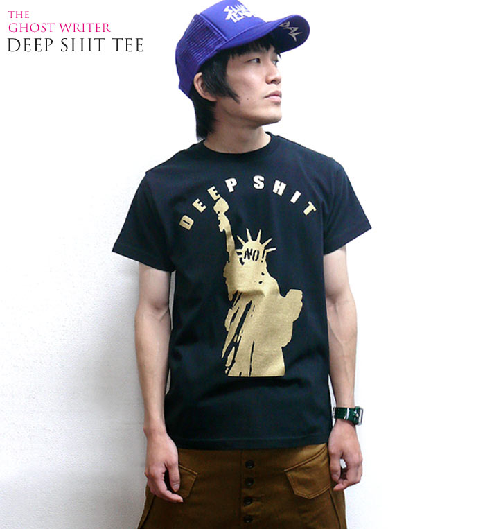 Deep Shit　Tシャツ - tgw007tee-Z完- UK NY PUNKROCK 自由の女神 パンクロックTシャツ USA アメリカ アメカジ カジュアル かっこいい バックプリント 半袖 メンズ レディース 男女兼用ブランド コットン綿100% Tシャツ屋さんバンビ【RCP】