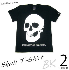 スカル Tシャツ ( ブラック＆ホワイト )-The Ghost Writer tgw013tee -Z- 半袖 パンクロックTシャツ ドクロ 髑髏柄 パンクファッション バンド ライブ 白黒色 かっこいい おしゃれ メンズ レディース ユニセックス 大きめサイズ コットン綿100%【RCP】