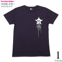 スカルスター ライトTシャツ (バイオレット)- The Ghost Writer - tgw017rt-vio -F完- 半袖 紫色 ロックTシャツ スカル ドクロ 骸骨 星柄 ワンポイント アメカジ かっこいい メンズ レディース ユニセックス 大きめサイズ コットン綿100%【RCP】