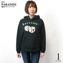 楽天Tシャツ屋さん　バンビParadise パラダイス 裏起毛 スウェットパーカー BPGT sp041pk -F- ブラック 黒系 フーディー プルオーバー サイコロ ダイス 賽子 ロゴ こじか 子鹿 可愛い アメカジ カジュアル かっこいい メンズ レディース ユニセックス 春秋冬服コーデ【RCP】