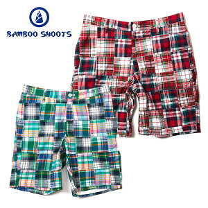 BAMBOO SHOOTS Х֡塼 PATCHWORK SHORTS ѥå硼 MENS RED GREEN S/M/LʸԲġ