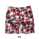 BAMBOO SHOOTS バンブーシュート PATCHWORK SHORTS パッチワークショーツ MENS RED GREEN S/M/L【返品交換不可】【PTUP】 2