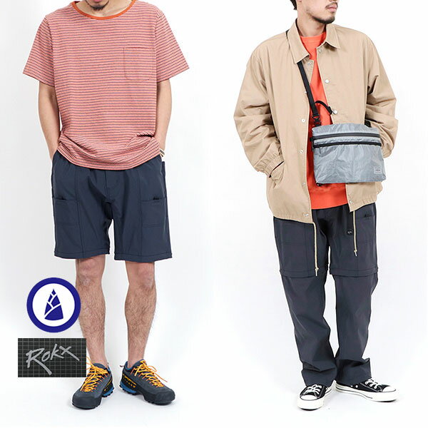 ★SALE★セール商品・返品交換不可★【別注】ROKX×BAMBOO SHOOTS ロックス×バンブーシュートZIP-OFF CARGO PANTS ジップオフ カーゴ パンツ MENS 2WAY パンツ