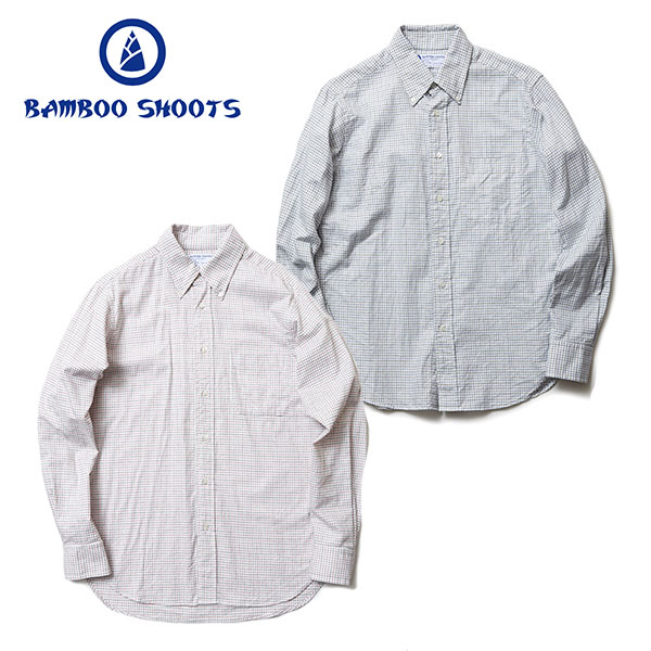 BAMBOO SHOOTS Х֡塼 TATTERSALL CHECK B.D. SHIRT åå ܥ󥷥 RED BLUE S/M 󥺡ʸԲġ