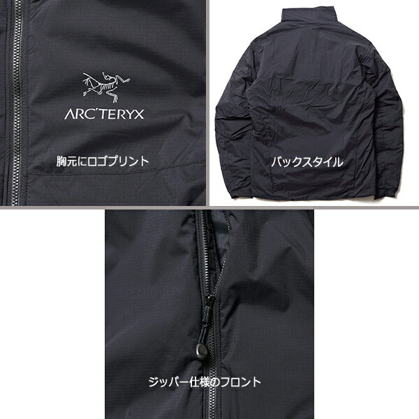 ARC'TERYX アークテリクスMS ATOM AR JACKET アトム エーアール ジャケット メンズ ARCTERYX【送料無料】軽量 ミッドレイヤー アウター コアロフト 登山 ハイク トレッキング CAMP アウトドア 保温性 防風性 中綿 防寒