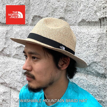 THE NORTH FACE ザ ノースフェイス WASHABLE MOUNTAIN BRAID HAT ウォッシャブル マウンテン ブレイド ハット（ユニセックス）麦わら帽子 CAP 帽子 日よけ おしゃれ アウトドア CAMP キャンプ フェス 登山 ハイキング 形状記憶機能 洗える ギア NN01914 TNF