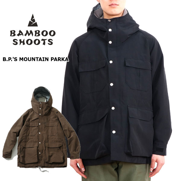 メンズファッション, コート・ジャケット 2021BAMBOO SHOOTS B.PS MOUNTAIN PARKA 210300 MENS BROWN BLACK 