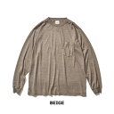 ★SALE30％OFF★BAMBOO SHOOTS バンブーシュート MERINO WOOL LONG SLEEVE POCKET T-SHIRT メリノウール ロングスリーブポケットティシャツ 2203001 全3色 M/L/XL【返品交換不可】【PTUP】 2