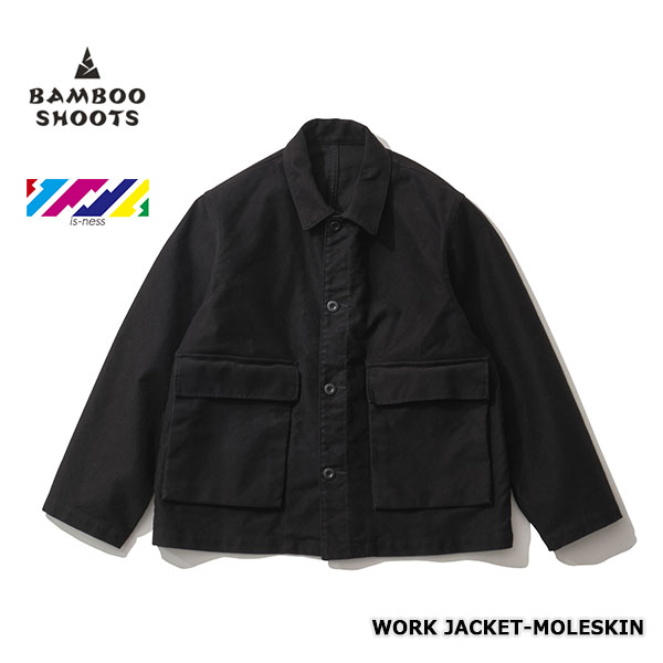 SALE30OFFBAMBOO SHOOTS Х֡塼 ͥ WORK JACKET-MOLESKIN 㥱å ⡼륹 I220300 BLACK M/LʸԲġ