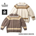 ★SALE30％OFF★BAMBOO SHOOTS バンブーシュート マウンテンリサーチ HIKING NORDIC SWEATER ハイキング ノルディックセーター M220300 全2色 M/L/XL【返品交換不可】