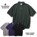 ★SALE30％OFF★BAMBOO SHOOTS バンブーシュート SHORT SLEEVE POLO SHIRT ショートスリーブ ポロシャツ 全4色 S/M/L/XL 【返品交換不可】【PTUP】