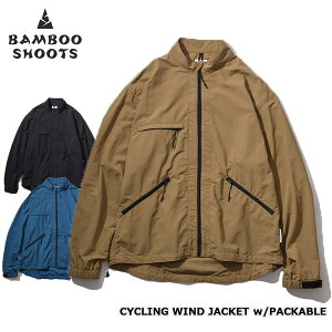 ★SALE30％OFF★BAMBOO SHOOTS バンブーシュート CYCLING WIND JACKET w/PACKABLE サイクリングジャケット ウィズ パッカブル 2201027 MENS メンズ 全3色【返品交換不可】【PTUP】