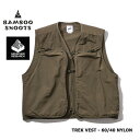 BAMBOO SHOOTSバンブーシュートTREK VEST-60/40 NYLONトレック ベスト ナイロン M220102 MENS メンズ OLIVE S/M/L/XL ピーエイチ Phシリーズ【PTUP】