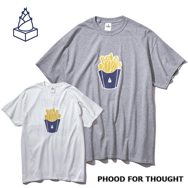 BAMBOO SHOOTS バンブーシュートPHOOD FOR THOUGHT フードフォーソート P220101 Phシリーズ Tシャツ 半袖 メンズ レディース WHITE/H.GREY S/M/L/XL ピーエイチ【PTUP】