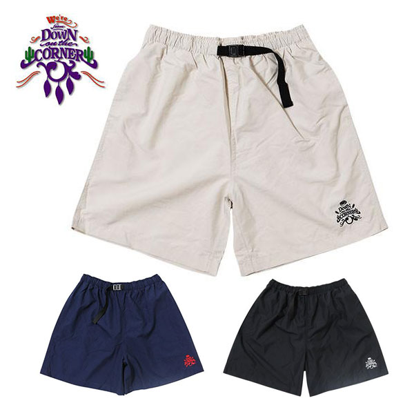 DOWN ON THE CORNER ダウンオンザコーナー EASY SHORT ROSE & CUCTUS EMB イージーショーツ ローズアンドカクタス エンブ L/XL 全3色 MENS メンズ 