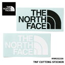 THE NORTH FACE ザ ノースフェイス TNF CUTTING STICKER TNF カッティング ステッカー NN32226 ブラック/ホワイト 6.8×14cm【PTUP】