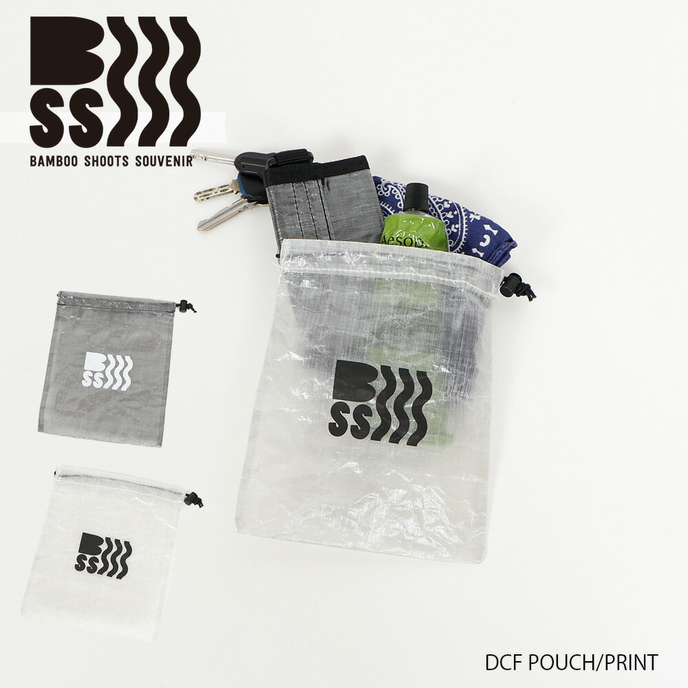 BAMBOO SHOOTS SOUVENIR バンブーシュートスーベニア DCF POUCH/PRINT DCF ポーチ/プリント WHITE/ BLACK 2...
