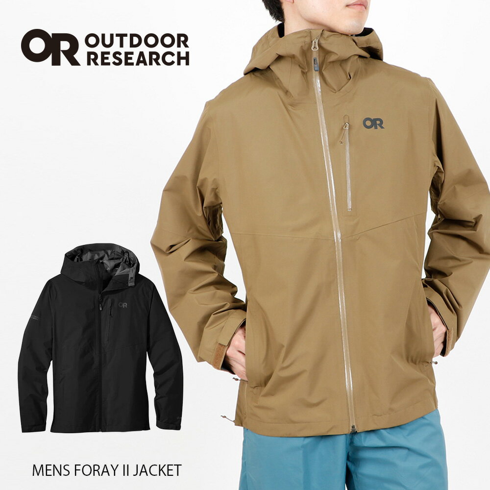 OUTDOOR RESEARCH アウトドアリサーチ メンズ フォーレイツー ジャケット メンズ FORAY 2 JACKET BLACK/COYOTE M/L 24SS 19846010